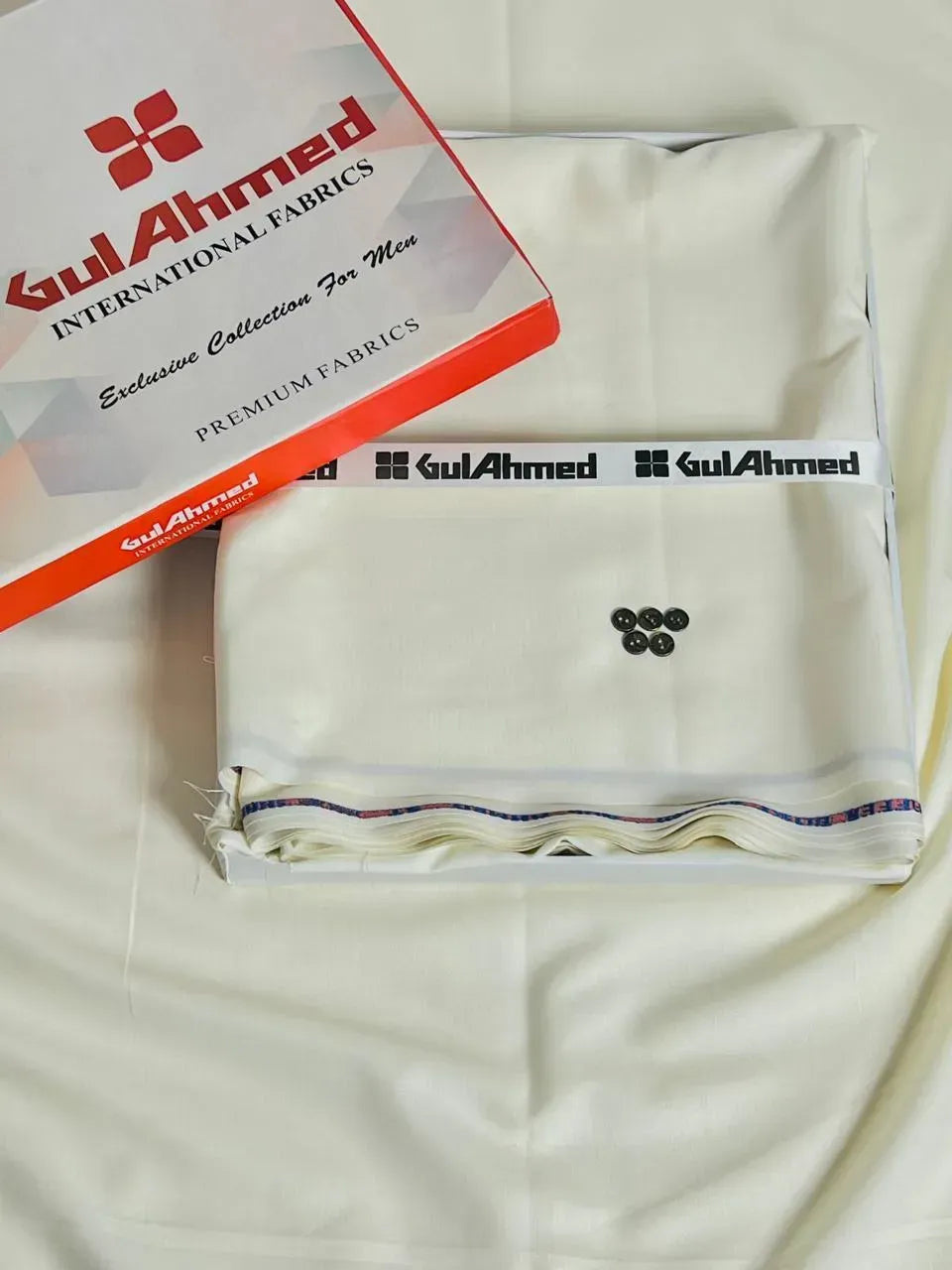Off White Wash & Wear Men Suit Summer