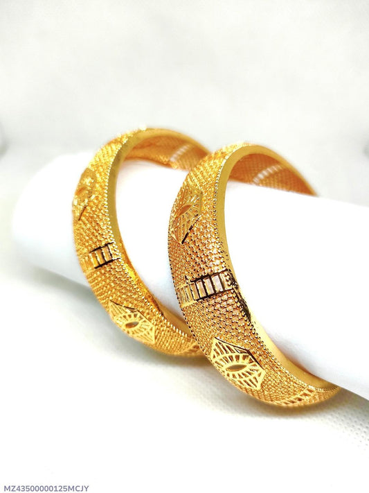 Golden Kara Bangle Set for Brides & Fashion Women