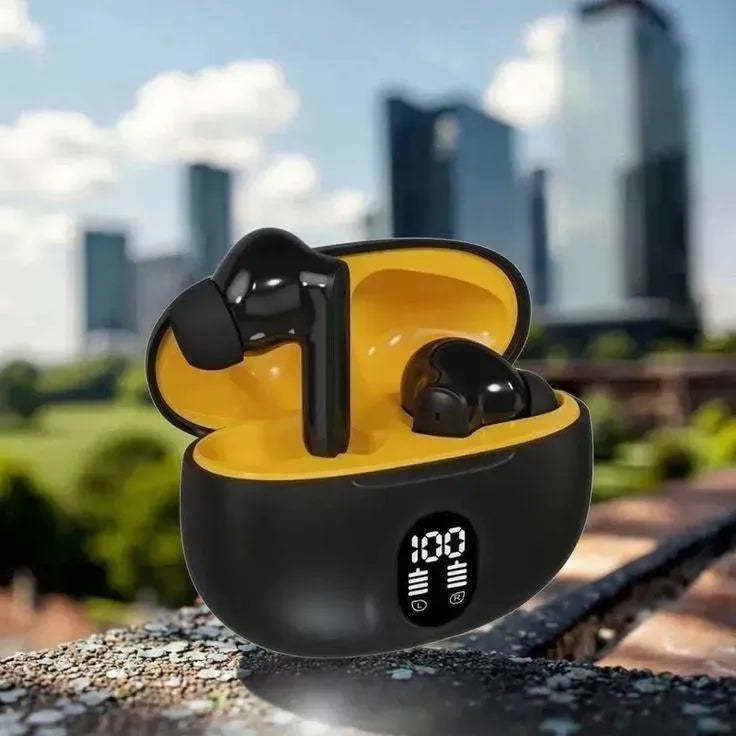 9D Hifi Wireless Earbuds with Noise Cancellation & 24Hr Case