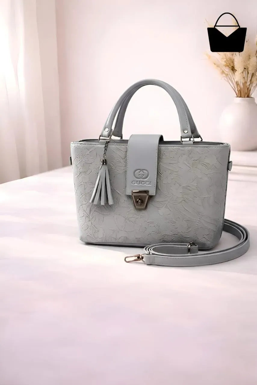 Women's Leather Plain Shoulder Bag