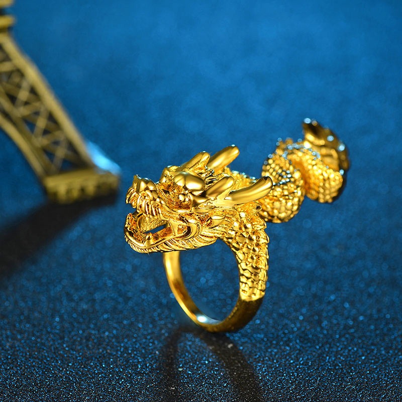 Golden Vintage Wedding Ring for Women