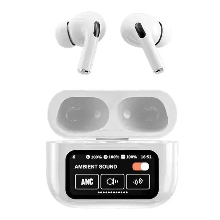 Premium Wireless Earbuds with Touch Display & ANC