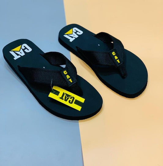 Men's Rubber Slide Slippers Black Summer Comfort