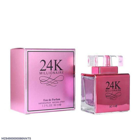 Pink Perfume Bottle for Women, Alcohol-Free, Daily Wear, Durable Glass