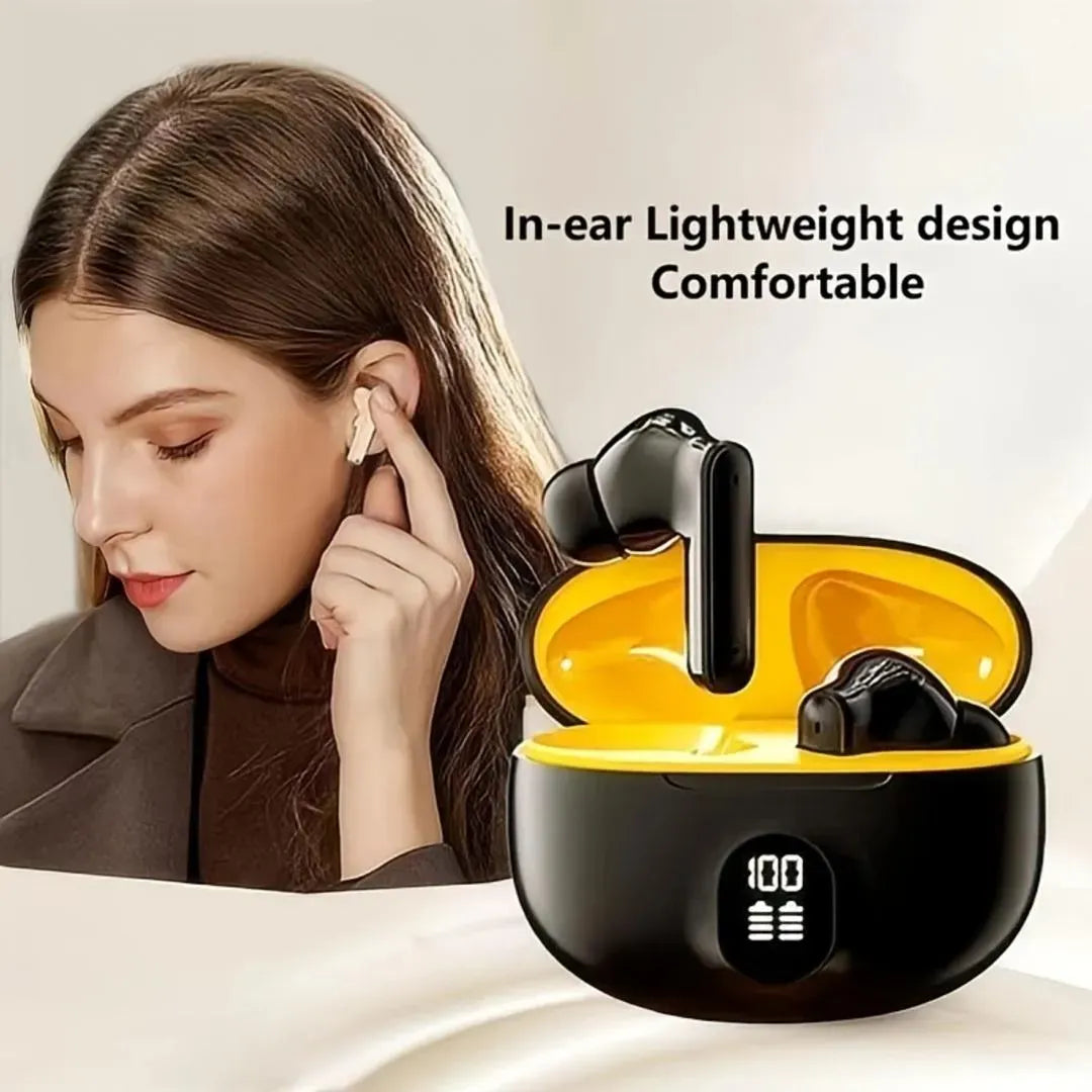 Crystal Clear Wireless Earbuds with Noise Cancellation & 24Hr Case Loved by 114+