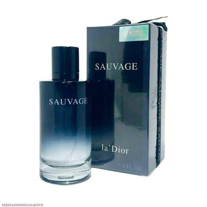Premium Men's Woody Spicy Perfume 100ml Black Blue Bottle