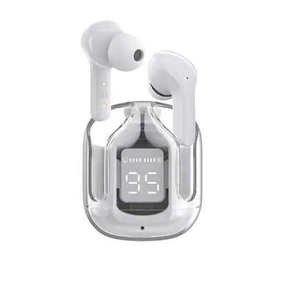 Transparent Gaming Earbuds Bluetooth 5.3 with Fast Charge