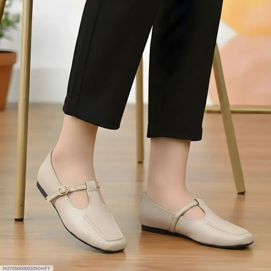 Off White Women's Rexine Loafers Casual Formal